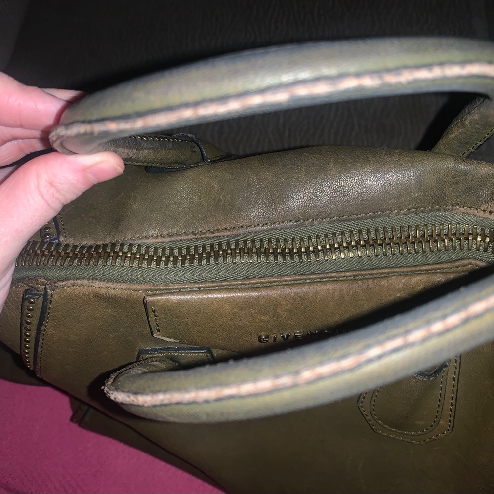 Givenchy Olive Green Antigona Satchel - Picture 4 of 11